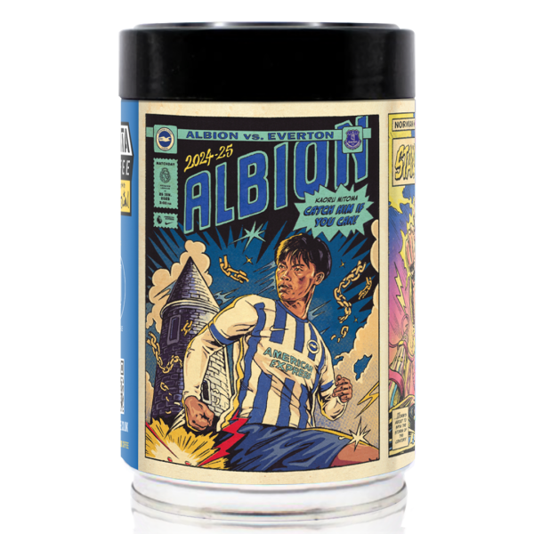 BHAFC Brighton & Hove Albion Football Club - Collectible Art Coffee Tin | 250g Luxury Blend | Free UK Delivery