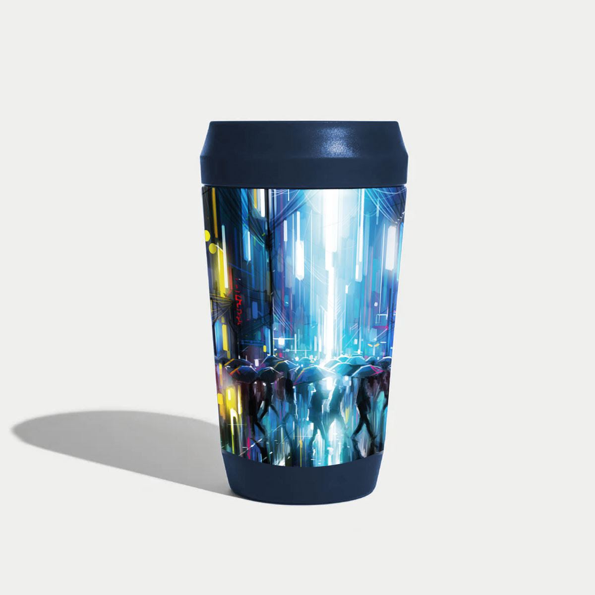Travel Cup by Dan Kitchener - Streets of Neon (12 oz)