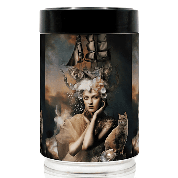 Catarina Diaz - Sea Voyage in Gold - Collectable Art Coffee Tin | 250g Luxury Blend Coffee | Free UK Delivery