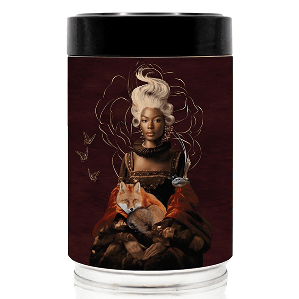 Catarina Diaz - Black Time Travel - Collectable Art Coffee Tin | 250g Luxury Blend Coffee | Free UK Delivery