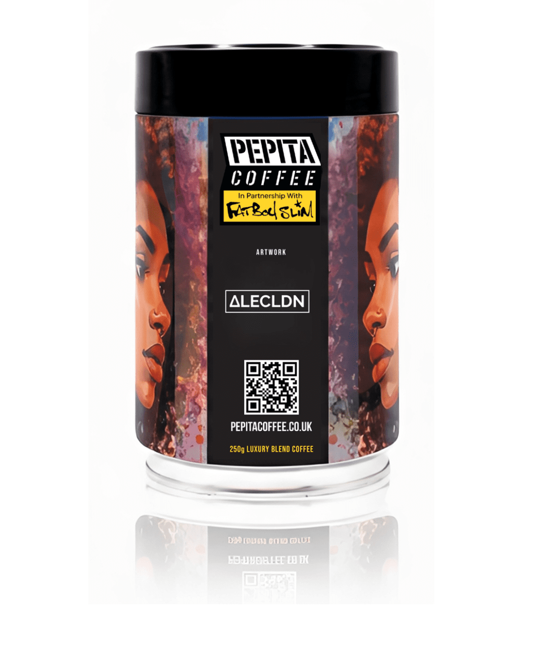 Pepita Coffee in Partnership with Fatboy Slim | Limited Edition Collectable Art Coffee Tin by Alec - Image 2